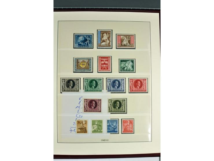 1933/45, in den Hauptnummern augenscheinlich kpl. ungebrauchte/postfrische und gestempelte (u.a. Chicagofahrt und Block 3) Sa