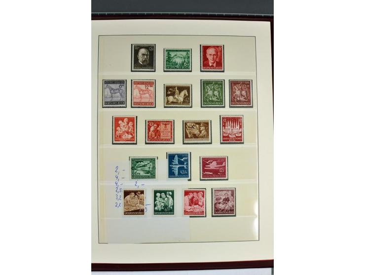 1933/45, in den Hauptnummern augenscheinlich kpl. ungebrauchte/postfrische und gestempelte (u.a. Chicagofahrt und Block 3) Sa