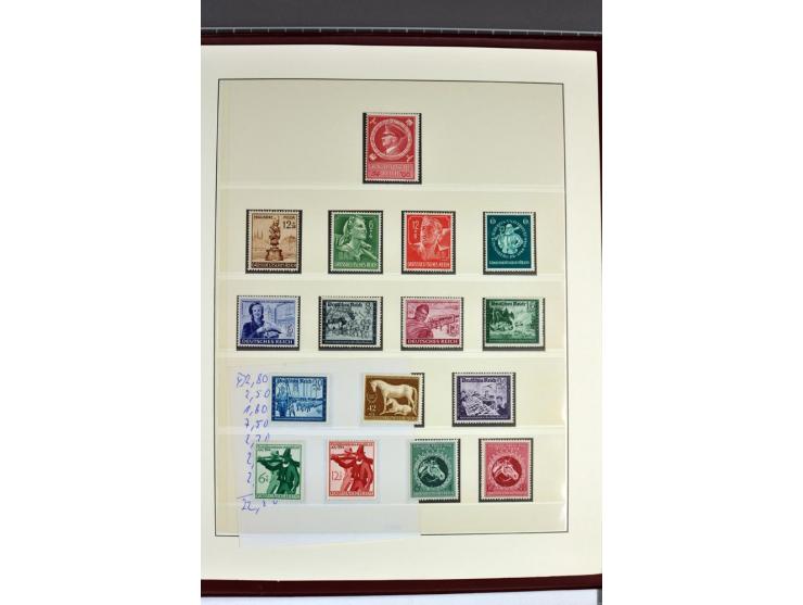 1933/45, in den Hauptnummern augenscheinlich kpl. ungebrauchte/postfrische und gestempelte (u.a. Chicagofahrt und Block 3) Sa