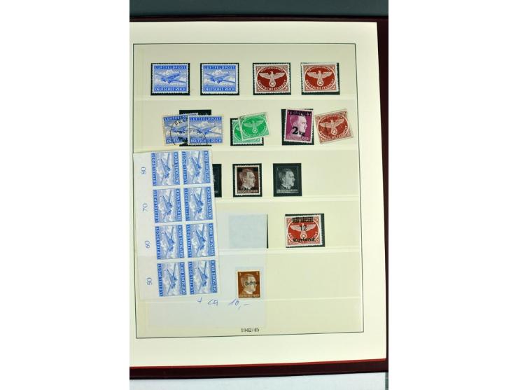 1933/45, in den Hauptnummern augenscheinlich kpl. ungebrauchte/postfrische und gestempelte (u.a. Chicagofahrt und Block 3) Sa