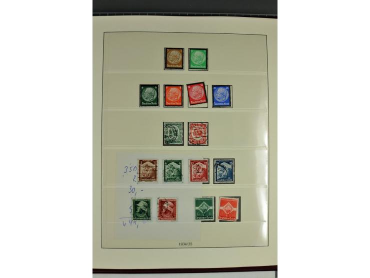 1933/45, in den Hauptnummern augenscheinlich kpl. ungebrauchte/postfrische und gestempelte (u.a. Chicagofahrt und Block 3) Sa