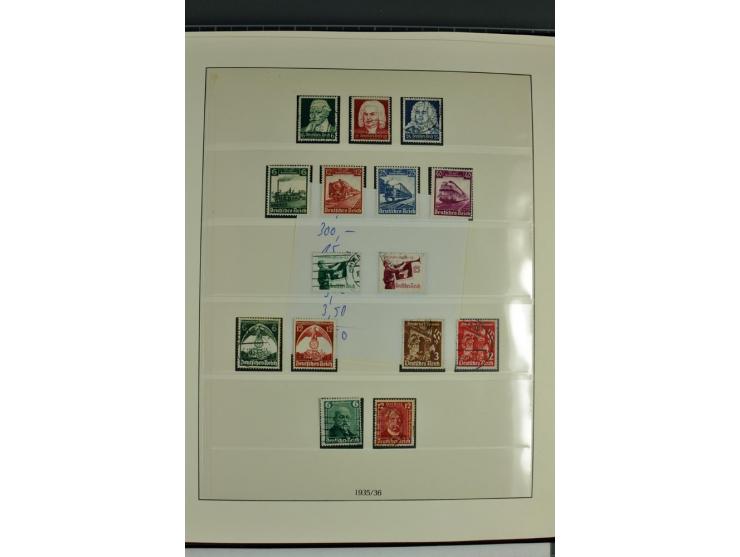 1933/45, in den Hauptnummern augenscheinlich kpl. ungebrauchte/postfrische und gestempelte (u.a. Chicagofahrt und Block 3) Sa