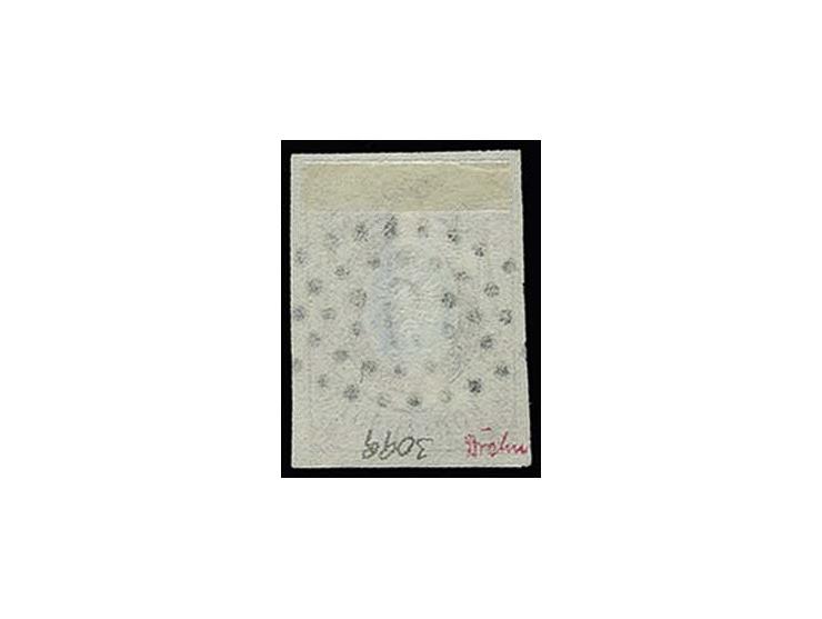 10 kop. brown/blue, good to mostly large margins, perfectly cancelled by central dotted "9" TAUROGGEN; extremely fine, signed