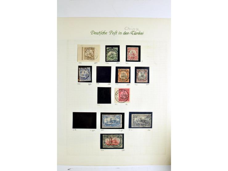 1886/1901, hochwertige Sammlung der Vorläufer-Ausgaben inkl. Petschili mit besseren Marken, Farben, Einheiten, schönen Briefs