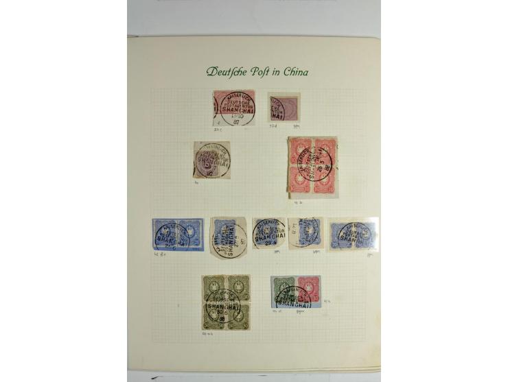 1886/1901, hochwertige Sammlung der Vorläufer-Ausgaben inkl. Petschili mit besseren Marken, Farben, Einheiten, schönen Briefs
