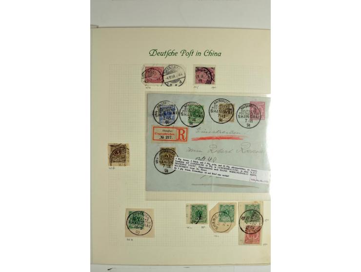 1886/1901, hochwertige Sammlung der Vorläufer-Ausgaben inkl. Petschili mit besseren Marken, Farben, Einheiten, schönen Briefs