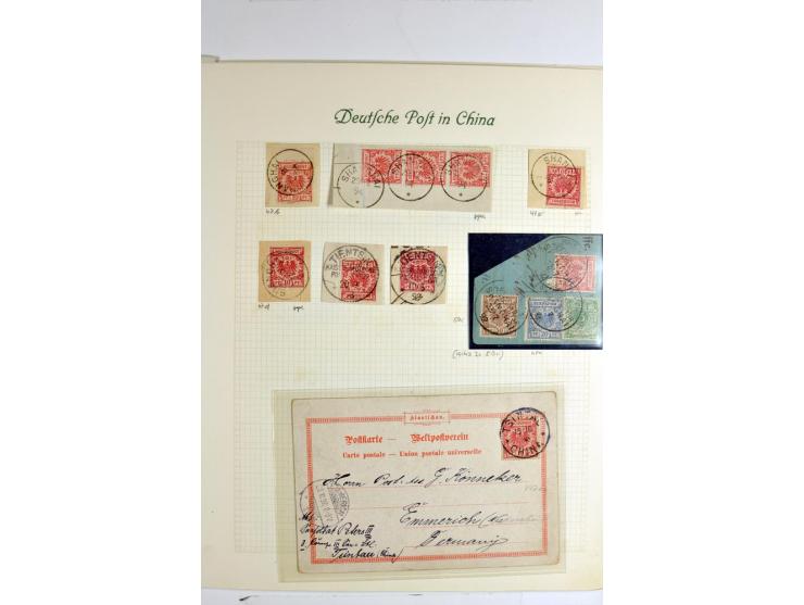1886/1901, hochwertige Sammlung der Vorläufer-Ausgaben inkl. Petschili mit besseren Marken, Farben, Einheiten, schönen Briefs