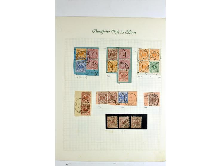 1886/1901, hochwertige Sammlung der Vorläufer-Ausgaben inkl. Petschili mit besseren Marken, Farben, Einheiten, schönen Briefs