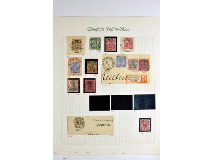 1886/1901, hochwertige Sammlung der Vorläufer-Ausgaben inkl. Petschili mit besseren Marken, Farben, Einheiten, schönen Briefs