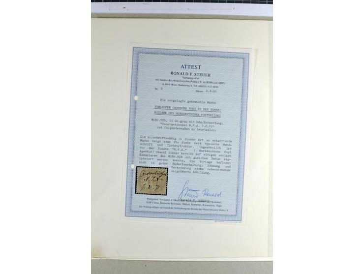 1870/1890, interessante Sammlung der Vorläufer-Ausgaben ab NDP mit besseren Werten, Farben, Paaren, schönen Briefstücken und 