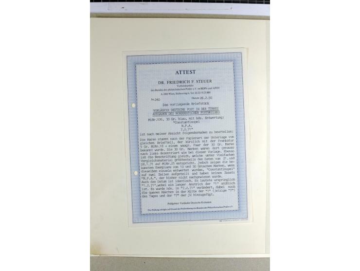 1870/1890, interessante Sammlung der Vorläufer-Ausgaben ab NDP mit besseren Werten, Farben, Paaren, schönen Briefstücken und 