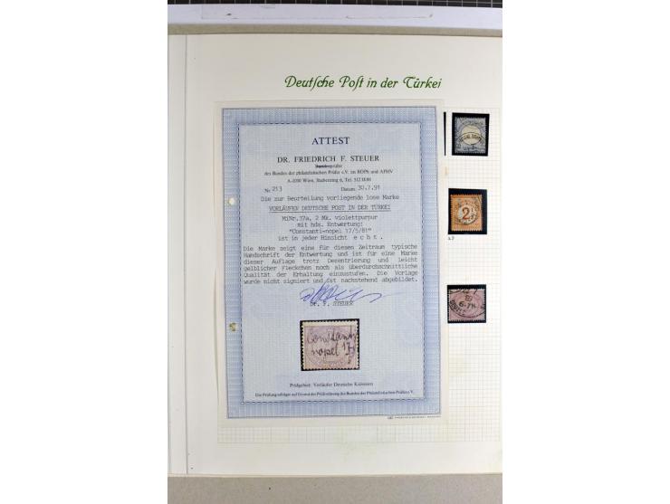 1870/1890, interessante Sammlung der Vorläufer-Ausgaben ab NDP mit besseren Werten, Farben, Paaren, schönen Briefstücken und 