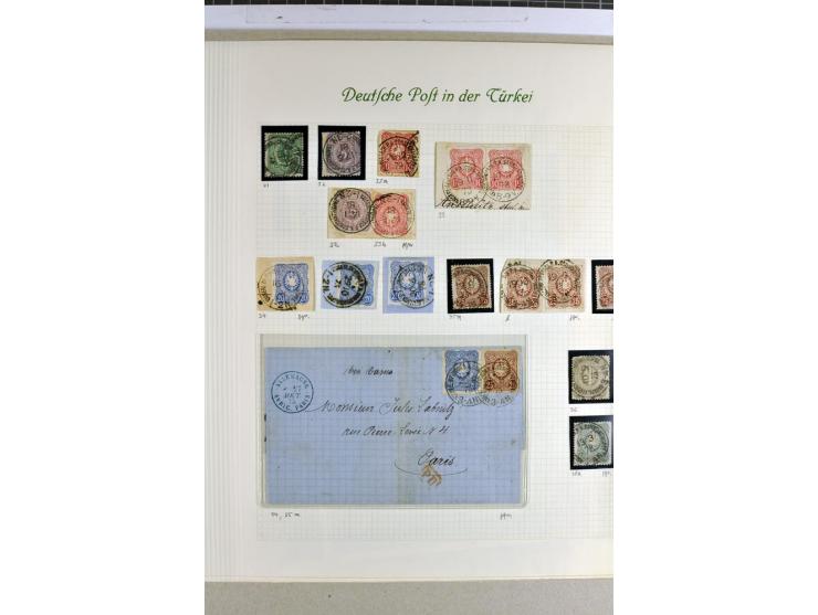 1870/1890, interessante Sammlung der Vorläufer-Ausgaben ab NDP mit besseren Werten, Farben, Paaren, schönen Briefstücken und 