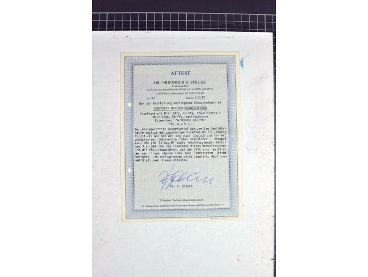 1891/1902, kleine Sammlung der Vorläufer- und Mitläufer-Ausgaben mit einigen besseren Werten, schönen Briefstücken und 2 R-Br