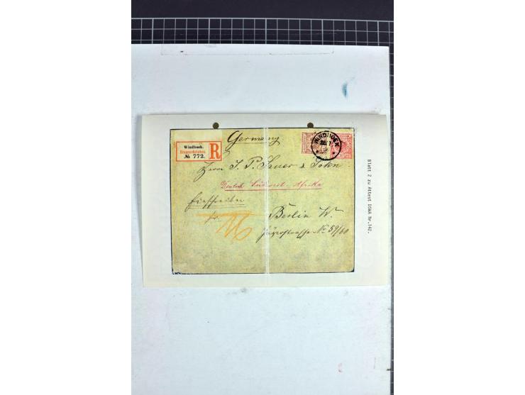1891/1902, kleine Sammlung der Vorläufer- und Mitläufer-Ausgaben mit einigen besseren Werten, schönen Briefstücken und 2 R-Br