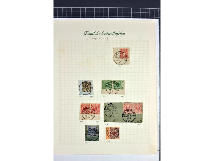 1891/1902, kleine Sammlung der Vorläufer- und Mitläufer-Ausgaben mit einigen besseren Werten, schönen Briefstücken und 2 R-Br