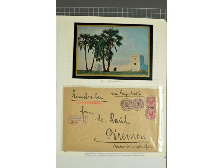 1891/1902, kleine Sammlung der Vorläufer- und Mitläufer-Ausgaben mit einigen besseren Werten, schönen Briefstücken und 2 R-Br
