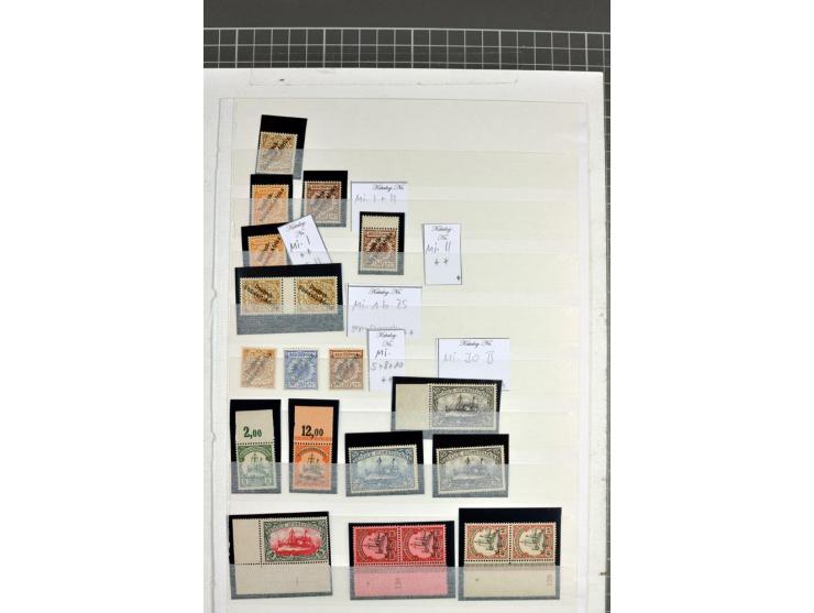 1897/1919, interessante ungebrauchte/postfrische Sammlung mit fast nur besseren Werten, Zähnungen, Farben und Besonderheiten,