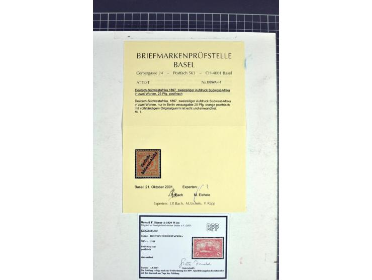 1897/1919, interessante ungebrauchte/postfrische Sammlung mit fast nur besseren Werten, Zähnungen, Farben und Besonderheiten,