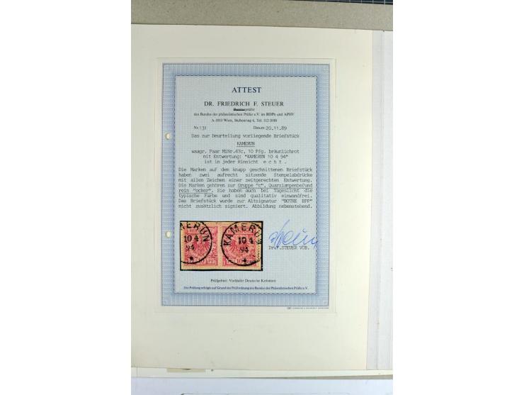 1888/1898, interessante Sammlung der Vorläufer-Ausgaben inkl. weniger Mitläufer mit besseren Werten, Farben, schönen Briefstü