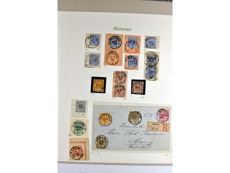 1888/1898, interessante Sammlung der Vorläufer-Ausgaben inkl. weniger Mitläufer mit besseren Werten, Farben, schönen Briefstü