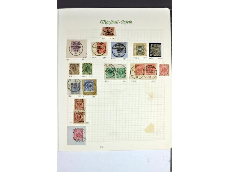 1889/1897, kleine Sammlung mit 17 Vorläufer-Marken inkl. 9 Briefstücken, bessere meist signiert bzw. mit Fotoattest, dabei u.