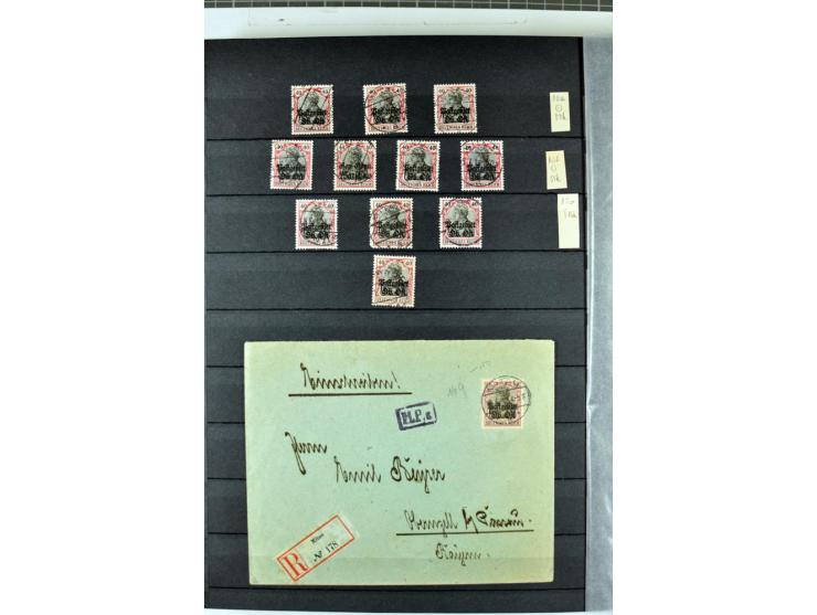 1914/1918, umfangreicher, oft postfrischer und gestempelter Bestand aller Gebiete mit etlichen besseren und kpl. Ausgaben, Fa