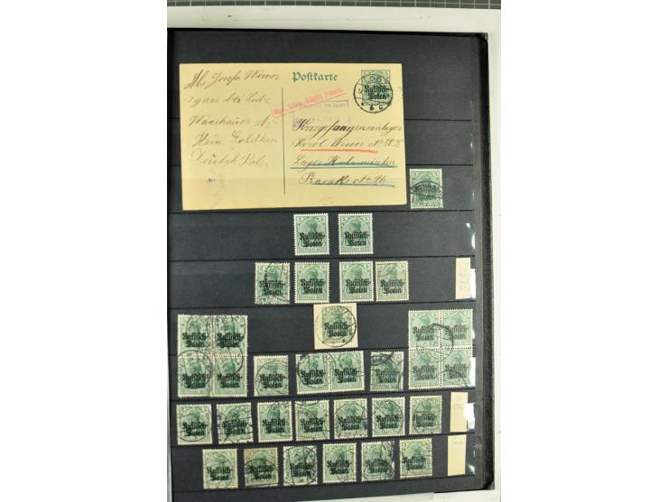 1914/1918, umfangreicher, oft postfrischer und gestempelter Bestand aller Gebiete mit etlichen besseren und kpl. Ausgaben, Fa