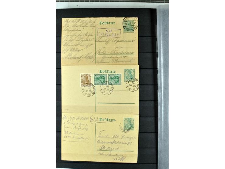 1914/1918, umfangreicher, oft postfrischer und gestempelter Bestand aller Gebiete mit etlichen besseren und kpl. Ausgaben, Fa