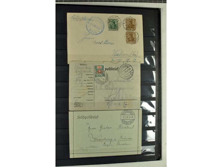 1914/1918, umfangreicher, oft postfrischer und gestempelter Bestand aller Gebiete mit etlichen besseren und kpl. Ausgaben, Fa