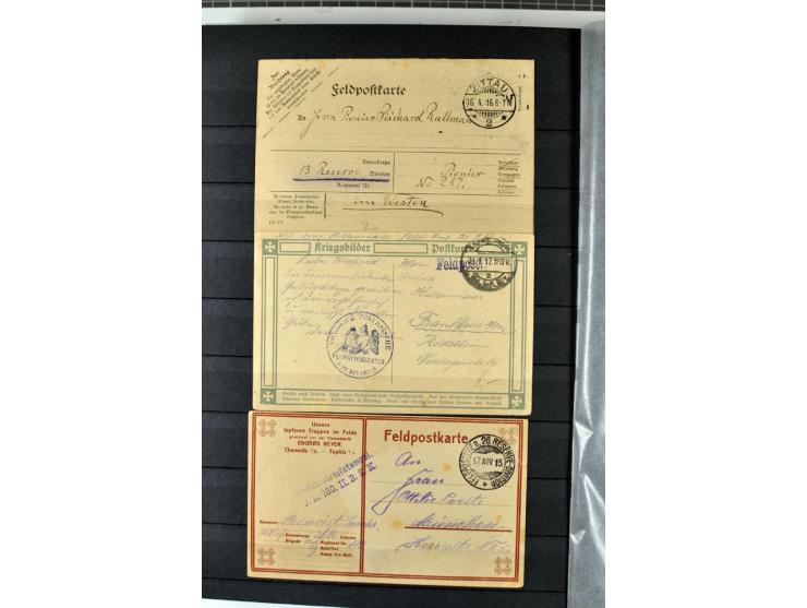 1914/1918, umfangreicher, oft postfrischer und gestempelter Bestand aller Gebiete mit etlichen besseren und kpl. Ausgaben, Fa