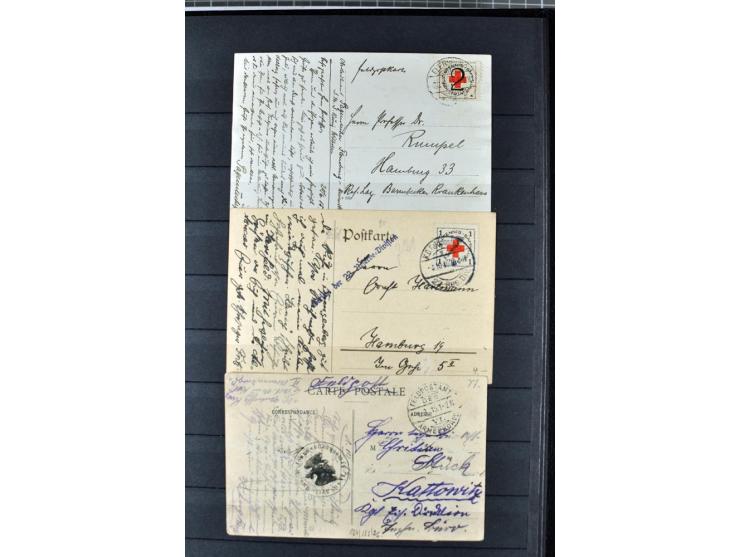 1914/1918, umfangreicher, oft postfrischer und gestempelter Bestand aller Gebiete mit etlichen besseren und kpl. Ausgaben, Fa