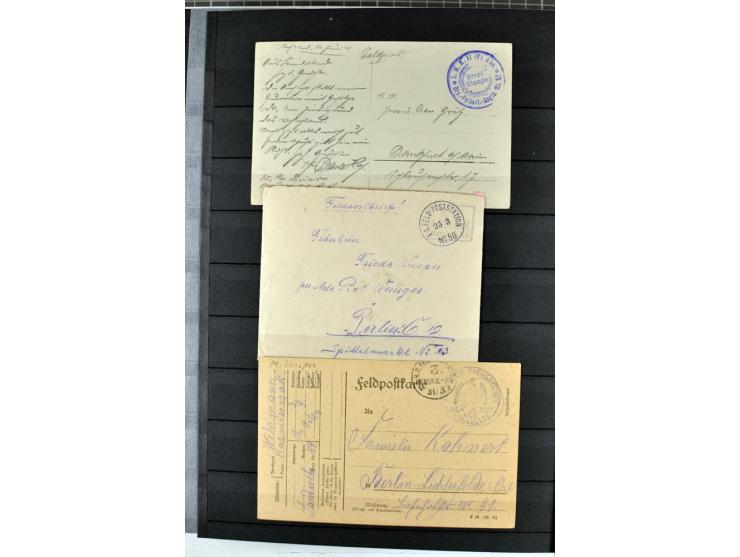 1914/1918, umfangreicher, oft postfrischer und gestempelter Bestand aller Gebiete mit etlichen besseren und kpl. Ausgaben, Fa