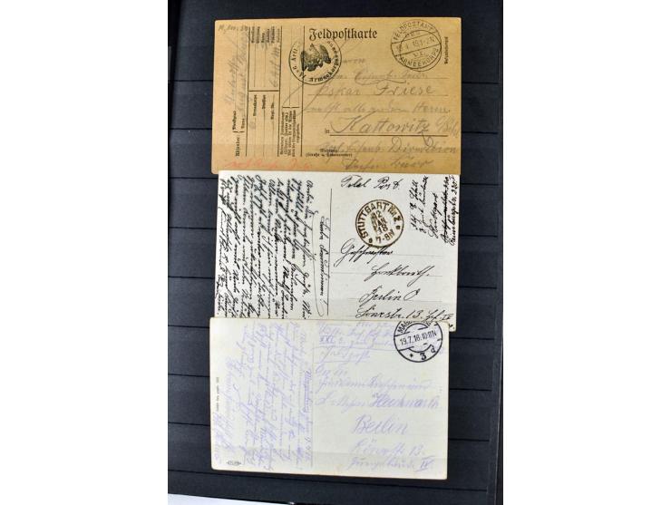 1914/1918, umfangreicher, oft postfrischer und gestempelter Bestand aller Gebiete mit etlichen besseren und kpl. Ausgaben, Fa