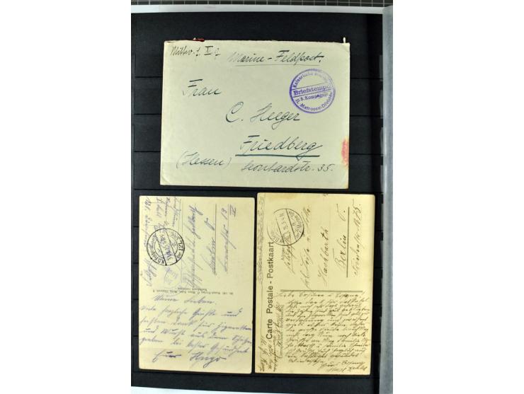 1914/1918, umfangreicher, oft postfrischer und gestempelter Bestand aller Gebiete mit etlichen besseren und kpl. Ausgaben, Fa