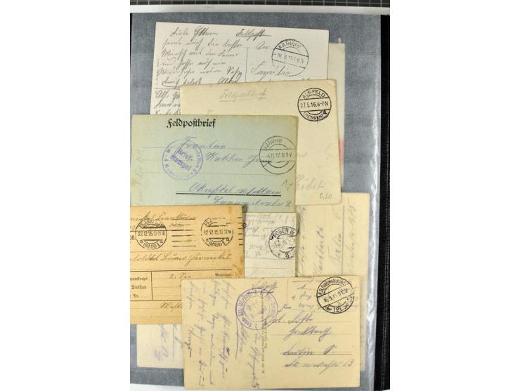 1914/1918, umfangreicher, oft postfrischer und gestempelter Bestand aller Gebiete mit etlichen besseren und kpl. Ausgaben, Fa