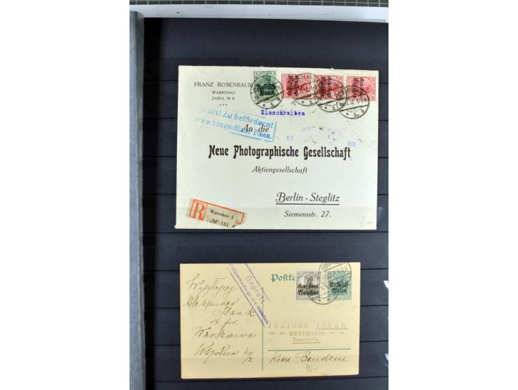 1914/1918, umfangreicher, oft postfrischer und gestempelter Bestand aller Gebiete mit etlichen besseren und kpl. Ausgaben, Fa