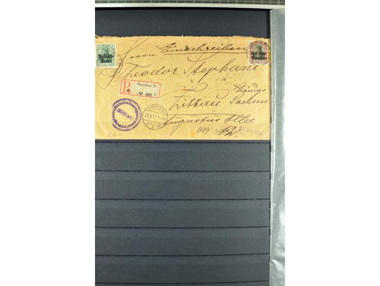 1914/1918, umfangreicher, oft postfrischer und gestempelter Bestand aller Gebiete mit etlichen besseren und kpl. Ausgaben, Fa