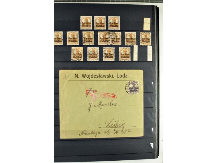 1914/1918, umfangreicher, oft postfrischer und gestempelter Bestand aller Gebiete mit etlichen besseren und kpl. Ausgaben, Fa