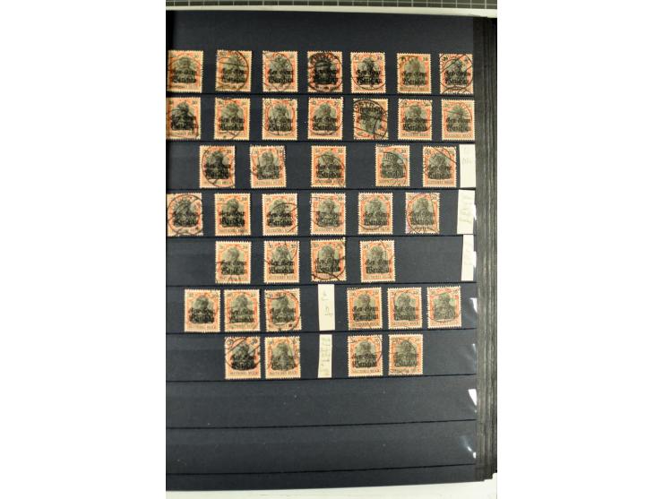 1914/1918, umfangreicher, oft postfrischer und gestempelter Bestand aller Gebiete mit etlichen besseren und kpl. Ausgaben, Fa