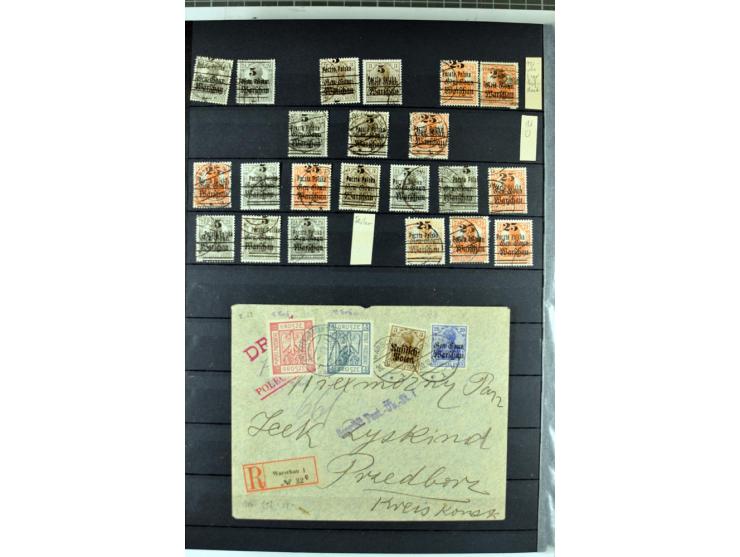 1914/1918, umfangreicher, oft postfrischer und gestempelter Bestand aller Gebiete mit etlichen besseren und kpl. Ausgaben, Fa