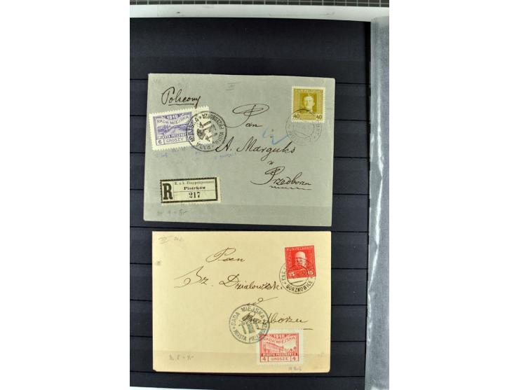 1914/1918, umfangreicher, oft postfrischer und gestempelter Bestand aller Gebiete mit etlichen besseren und kpl. Ausgaben, Fa