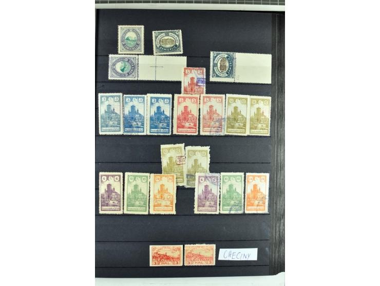 1914/1918, umfangreicher, oft postfrischer und gestempelter Bestand aller Gebiete mit etlichen besseren und kpl. Ausgaben, Fa