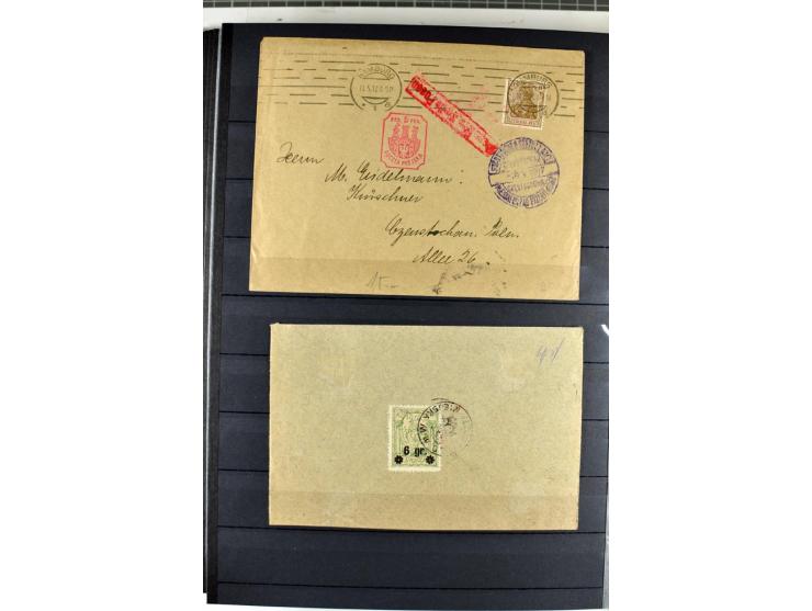 1914/1918, umfangreicher, oft postfrischer und gestempelter Bestand aller Gebiete mit etlichen besseren und kpl. Ausgaben, Fa