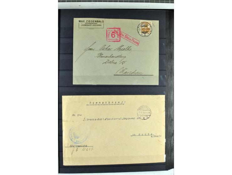 1914/1918, umfangreicher, oft postfrischer und gestempelter Bestand aller Gebiete mit etlichen besseren und kpl. Ausgaben, Fa