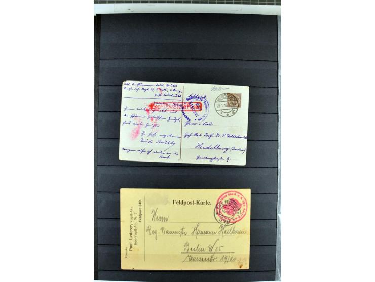 1914/1918, umfangreicher, oft postfrischer und gestempelter Bestand aller Gebiete mit etlichen besseren und kpl. Ausgaben, Fa