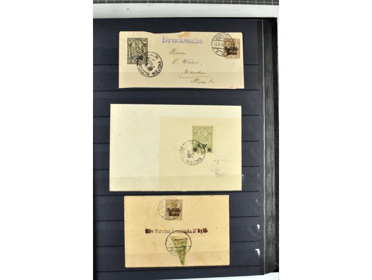 1914/1918, umfangreicher, oft postfrischer und gestempelter Bestand aller Gebiete mit etlichen besseren und kpl. Ausgaben, Fa