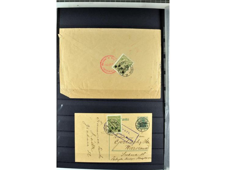 1914/1918, umfangreicher, oft postfrischer und gestempelter Bestand aller Gebiete mit etlichen besseren und kpl. Ausgaben, Fa