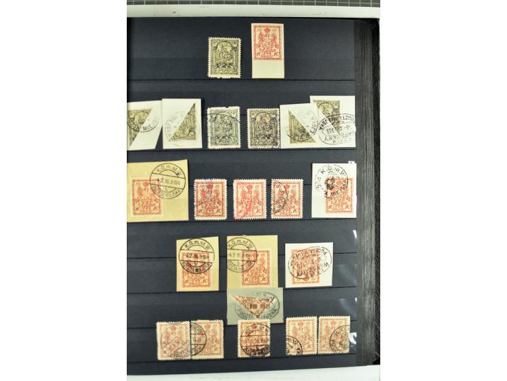1914/1918, umfangreicher, oft postfrischer und gestempelter Bestand aller Gebiete mit etlichen besseren und kpl. Ausgaben, Fa