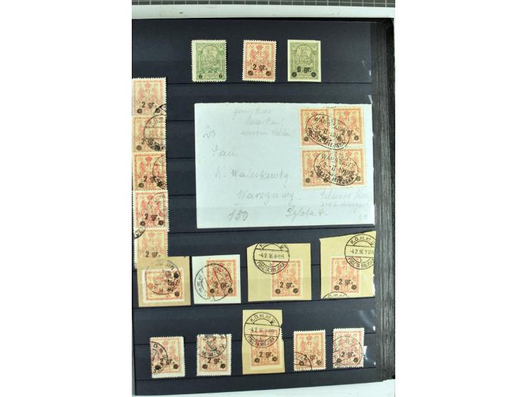 1914/1918, umfangreicher, oft postfrischer und gestempelter Bestand aller Gebiete mit etlichen besseren und kpl. Ausgaben, Fa